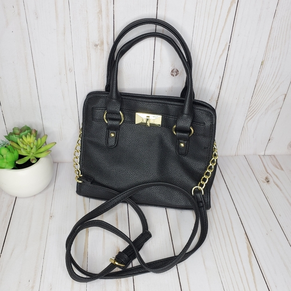 Target Handbags - Target Black PU Leather Mini Satchel